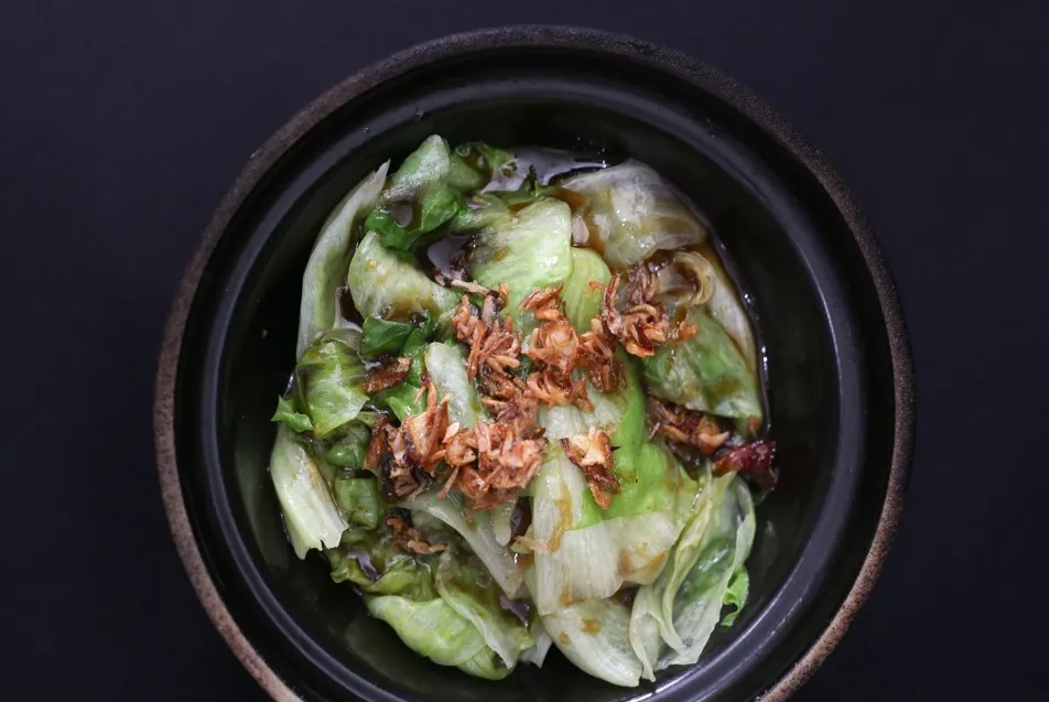Poached Lettuce